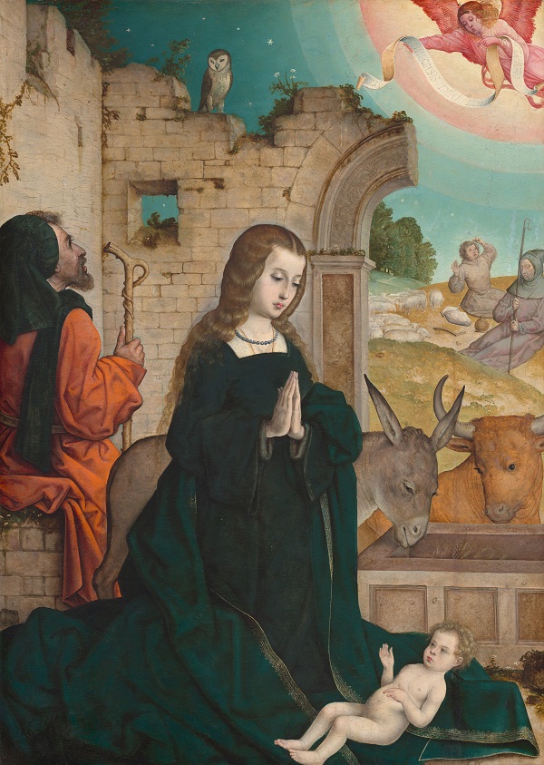 胡安·德·法兰德斯（Juan de Flandes）-耶稣降生 1508年油画