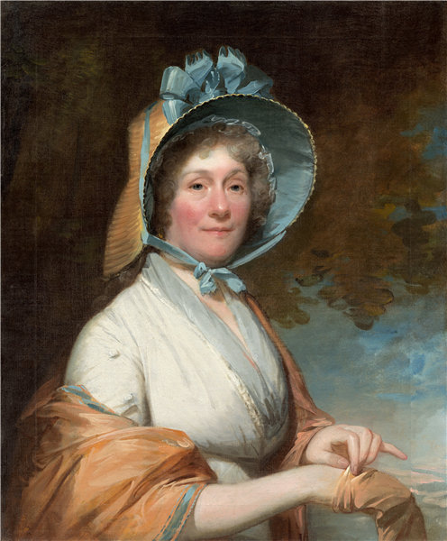 吉尔伯特·斯图尔特（Gilbert Stuart）-亨利埃塔·马尔尚·利斯顿（Robert Liston夫人），1800年油画