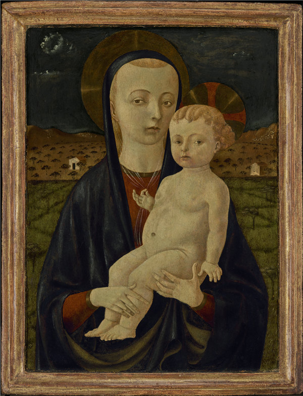保罗·乌切洛讲习班-麦当娜和孩子，意大利，约1470年至1475年油画