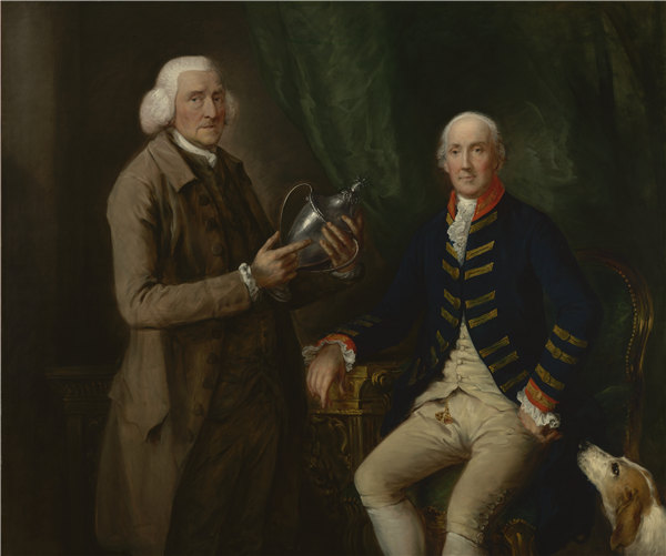 托马斯·盖恩斯伯勒（Thomas Gainsborough）-埃塞克斯郡第4伯爵威廉·安妮·霍利斯（William Anne Hollis）的肖像 1784年至1785年 英国油画