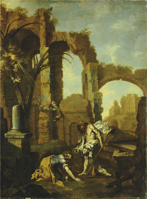 亚历山德罗·麦格纳斯科（Alessandro Magnasco）-意大利，诺丽·梅·丹吉尔（Noli Me Tangere）1705–1710年油画
