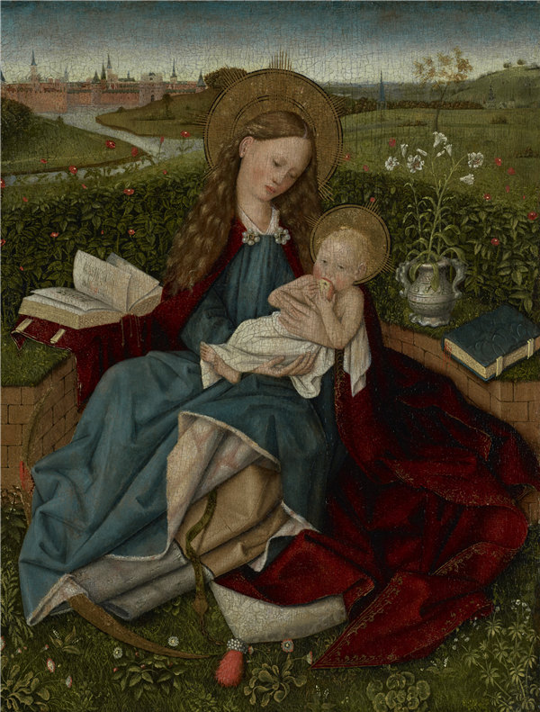 罗伯特·坎平（Robert Campin）之后-谦卑的麦当娜 约1450年至1470年荷兰油画