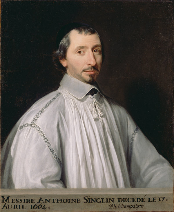 菲利普·德·尚帕涅(Philippe de Champaigne安东尼·辛格林(Antoine Singlin),法国,约1646年油画