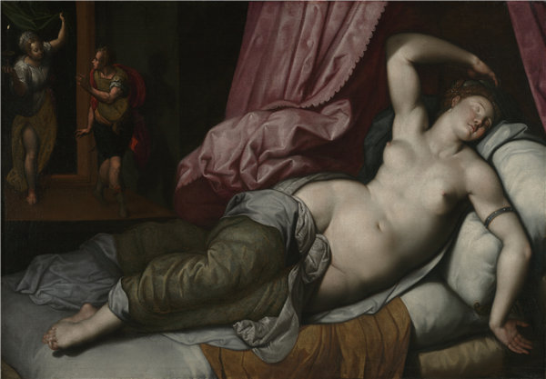 雅各布·德·贝克尔（Jacob de Backer）-巴黎被接纳为海伦的寝室油画