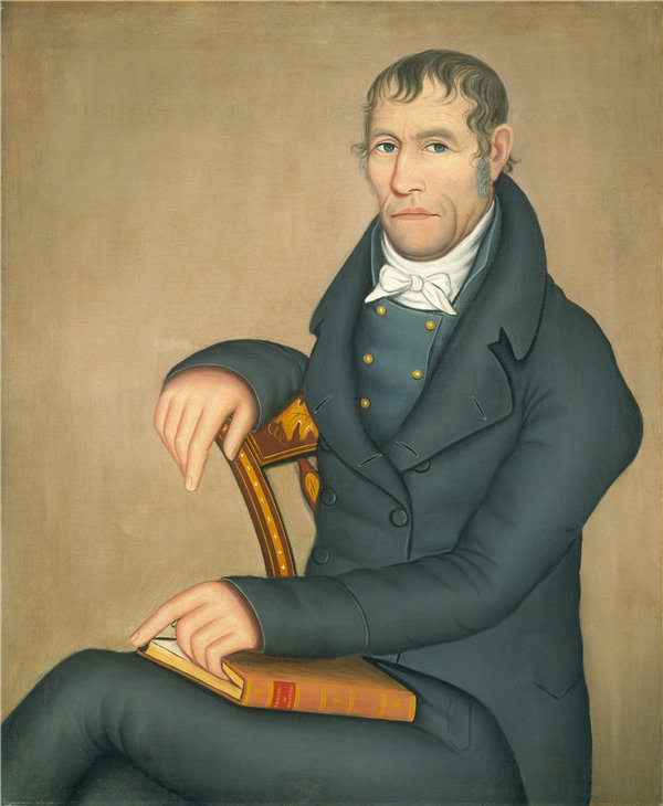 安米·菲利普斯（Ammi Phillips）-约瑟夫·斯莱德 1816年油画