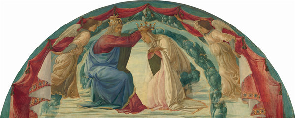 菲利皮诺·利皮（Filippino Lippi）-圣母加冕 1475年油画