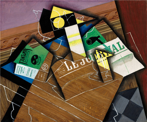 胡安·格里斯(JUAN GRIS)-幻想曲 1915年高清油画