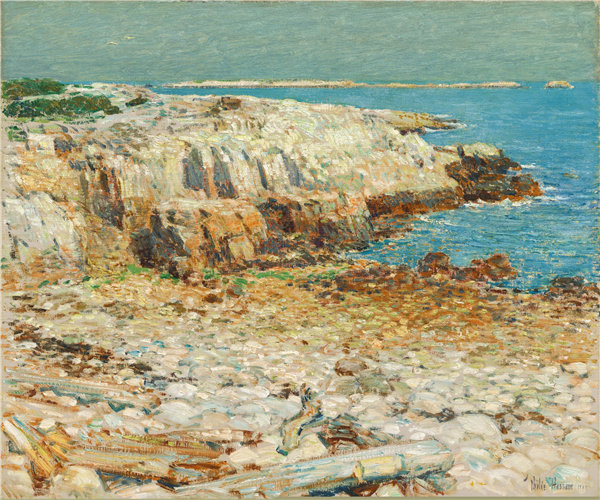 柴尔德·哈萨姆（Childe Hassam）-东北岬角 1901年油画高清下载