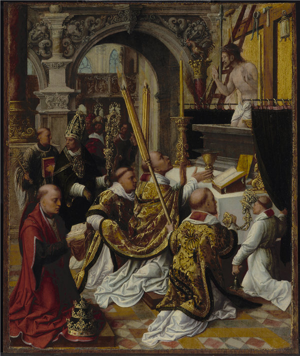 阿德里亚恩·伊森布兰特（Adriaen Isenbrant）-圣格雷戈里大帝的弥撒，约1510年作品