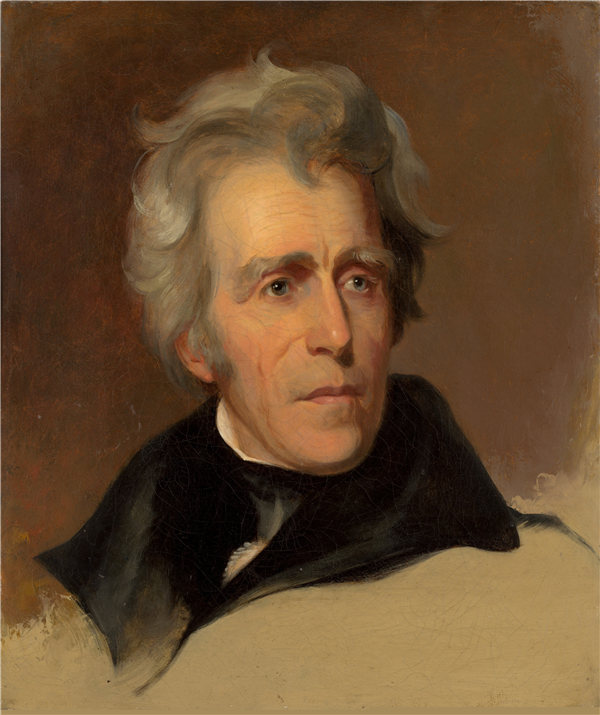 托马斯·萨利（Thomas Sully）-安德鲁·杰克逊 1845年高清作品