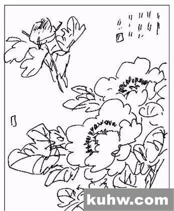 图文教程:写意牡丹的章法