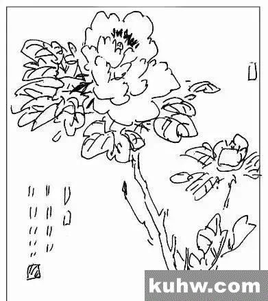 图文教程:写意牡丹的章法
