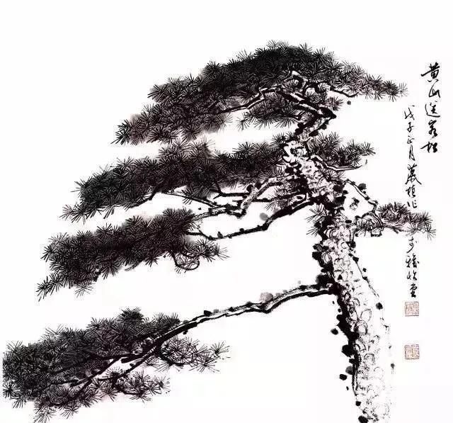 被称为“百木之长”之松柏的画法