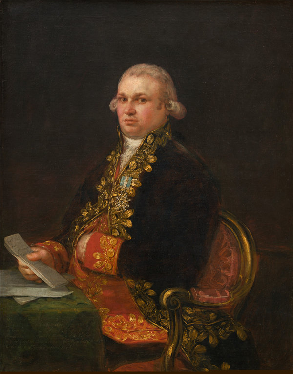 弗朗西斯科·德·戈雅 （Francisco de Goya y Lucientes）-唐·安东尼奥·诺列加 1801年 西班牙油画