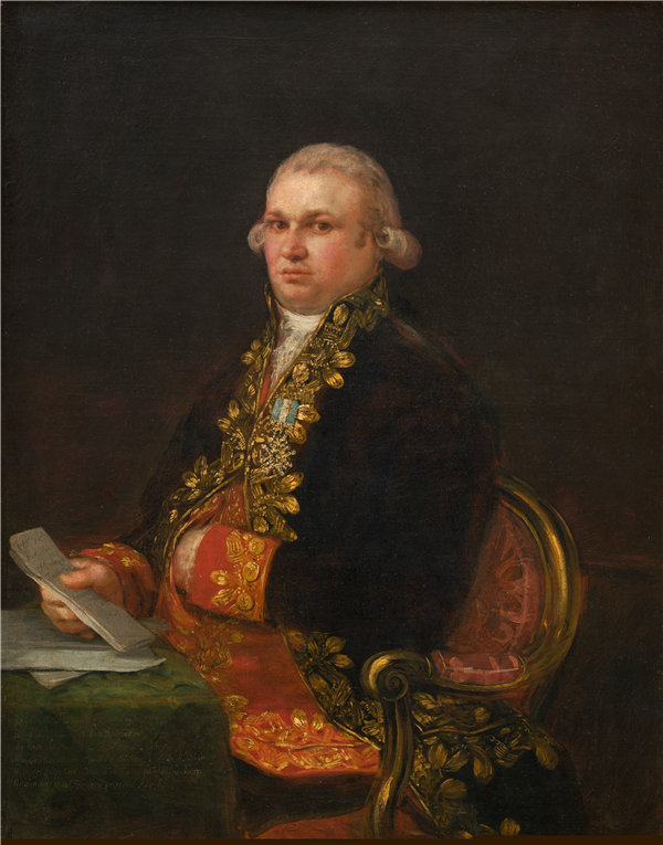 弗朗西斯科·德·戈雅 (Francisco de Goya y Lucientes)-唐·安东尼奥·诺列加 1801年 西班牙油画