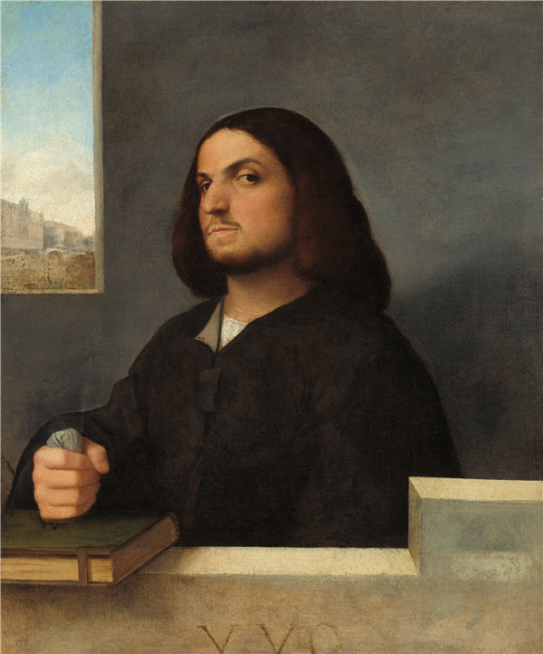 卡里亚尼（Cariani）-威尼斯绅士的肖像 1510年油画
