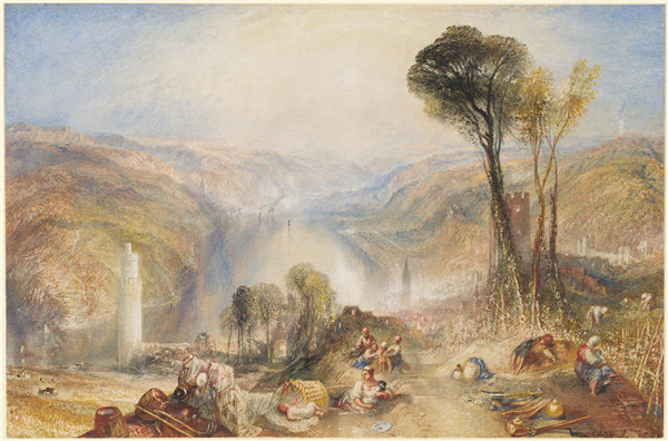 约瑟夫·马洛德·威廉·特纳(Joseph Mallord William Turner)-上韦瑟尔 1840年油画