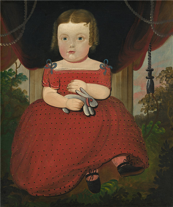 威廉·马修·普里尔（William Matthew Prior）-小费尔菲尔德小姐 1850年油画