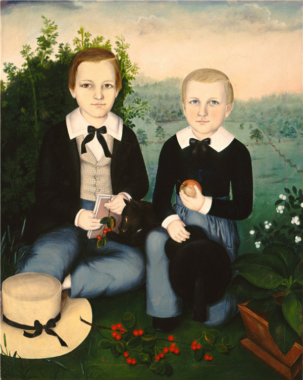 苏珊·沃特斯(Susan C. Waters）-兄弟 1845年油画