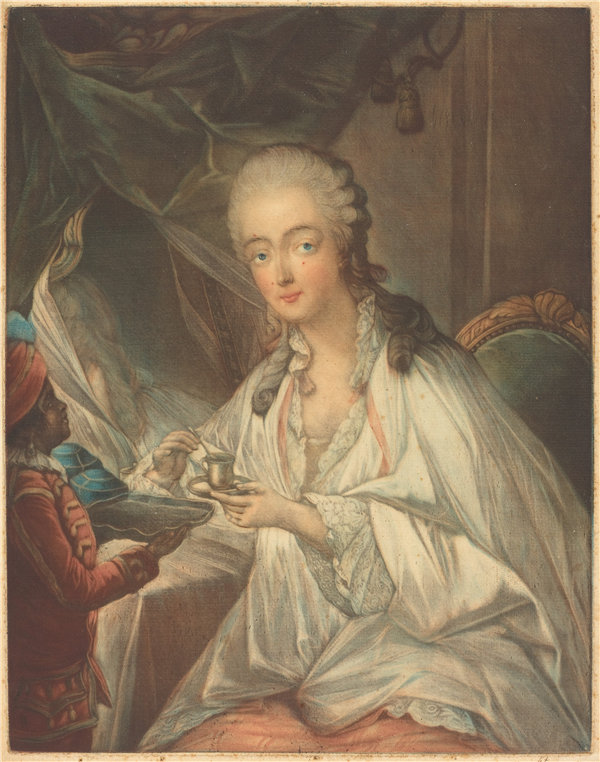 弗朗索瓦·休伯特·德鲁瓦（Francois-Hubert Drouais）-巴里夫人油画