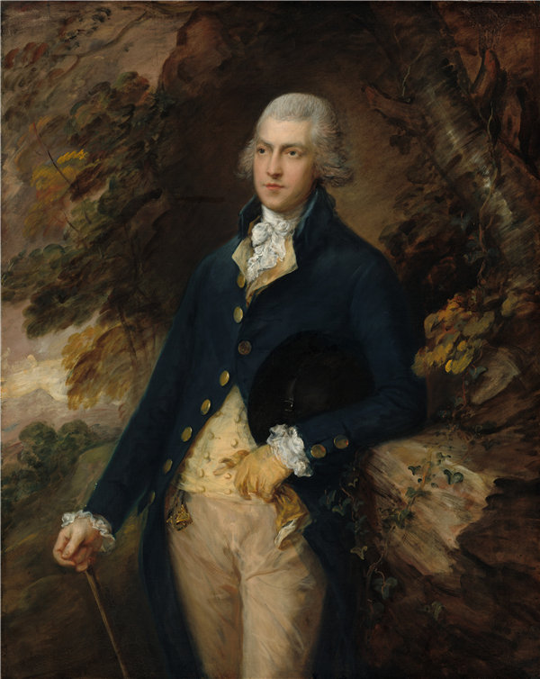 托马斯·盖恩斯伯勒（Thomas Gainsborough）–弗朗西斯·巴塞特（Francis Basset），邓斯坦维尔勋爵 1786年油画