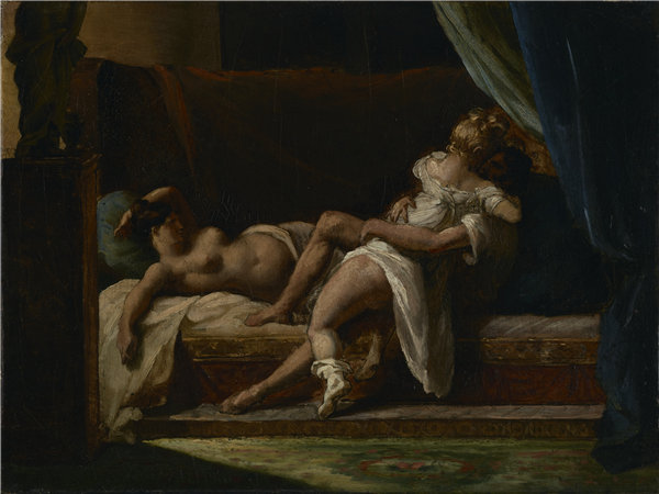 蒂奥多·杰里科（ThéodoreGéricault）三个恋人油画