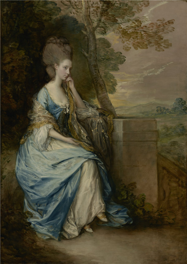托马斯·盖恩斯伯勒（ Thomas Gainsborough） –切斯特菲尔德伯爵夫人安妮的肖像油画