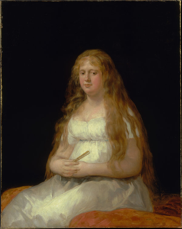 弗朗西斯科·德·戈雅 (Francisco de Goya y Lucientes)-约瑟法·卡斯蒂利亚·葡萄牙和范·阿斯布鲁克·加奇尼油画