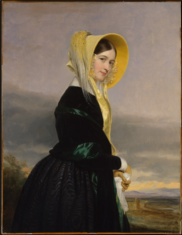 乔治·彼得·亚历山大·希利（George Peter Alexander Healy）-尤菲米亚·怀特·范·伦斯勒， 1842年油画