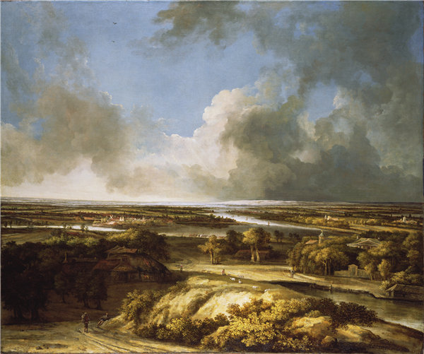 飞利浦·科宁克（Philips Koninck）-，全景景观 荷兰，1665年油画