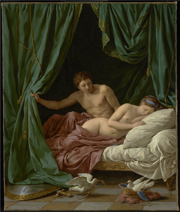 法国画家路易·让·弗朗索瓦·拉格涅（Louis JeanFrançoisLagrenée）-火星和金星，和平寓言，1770年油画