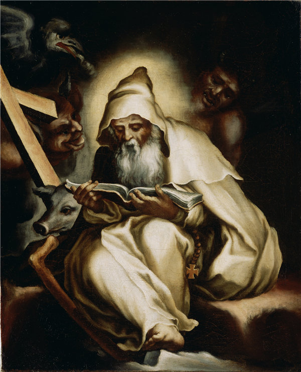 莱利奥·奥尔西（Lelio Orsi）圣安东尼的诱惑，意大利，1570年油画