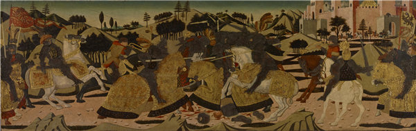 乔瓦尼·迪·塞尔(Giovanni di Ser)乔瓦尼·吉迪(Lo Scheggia)-战斗场景,意大利,1450–1475年油画