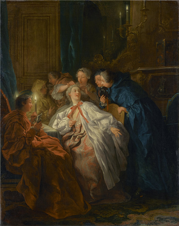 尚·弗朗索瓦·德·特洛伊（Jean-Françoisde Troy）-舞会前，法，1735年油画