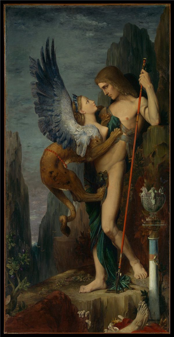 法国画家古斯塔夫·莫罗（Gustave Moreau)-The Sphinx油画高清下载