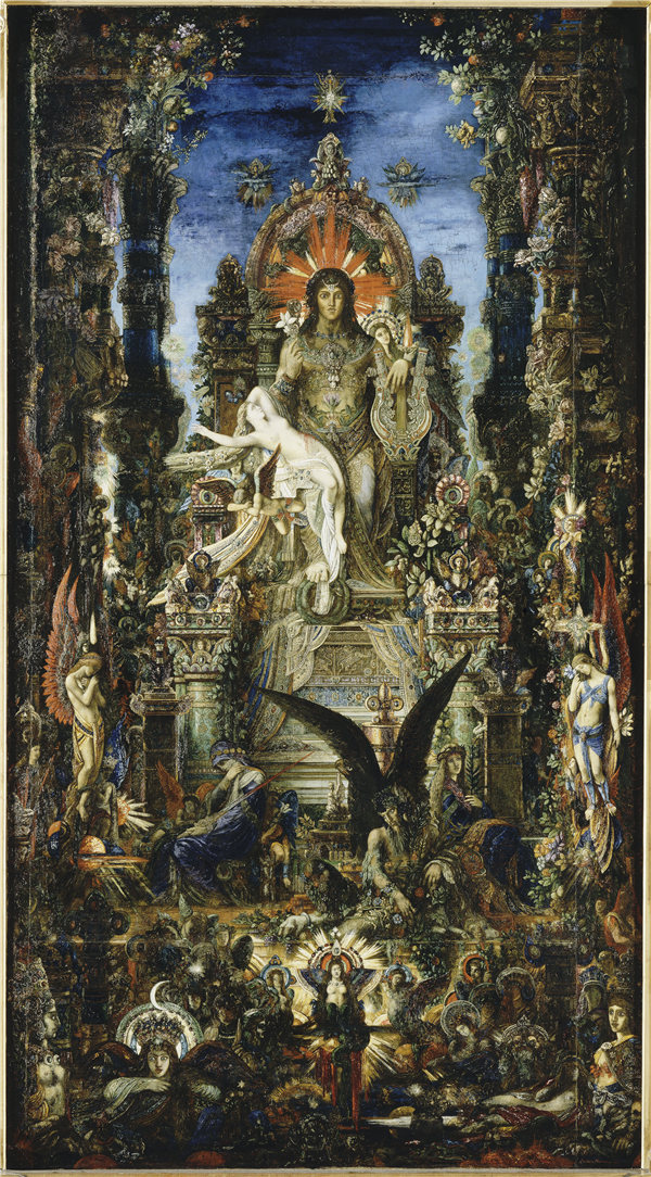 法国画家古斯塔夫·莫罗（Gustave Moreau)-Jupiter and Semele油画高清下载