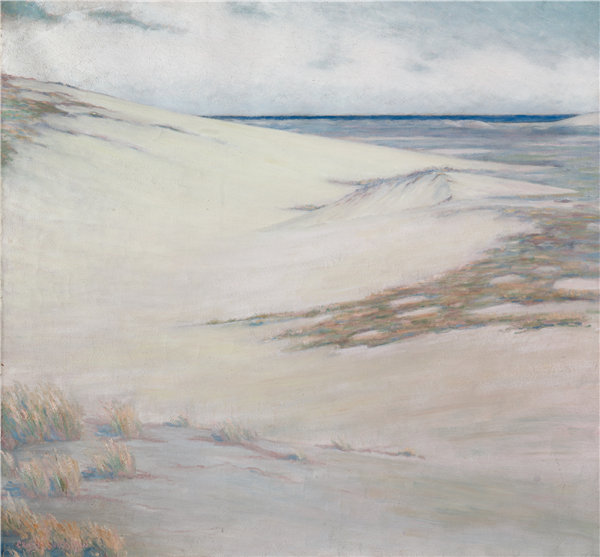 查尔斯·沙克尔顿（Charles Shackleton）-在沙丘上，马萨诸塞州科德角 1919年油画