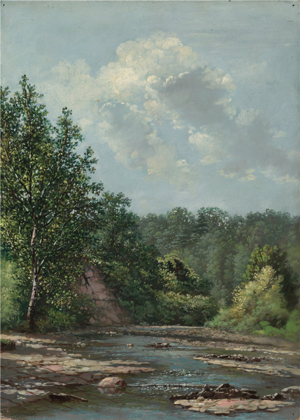艾伦·史密斯（Allen Smith）-佩恩斯维尔附近的风景 1880年油画