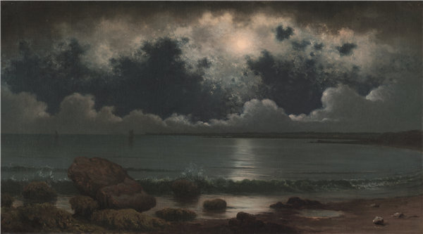 马丁·约翰逊·海德（Martin Johnson Heade）-朱迪思角，罗得岛，1867–68年油画