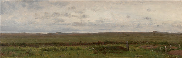 沃辛顿·惠特里奇（Worthington Whittredge）-卡尼堡，内布拉斯加州 1866年油画