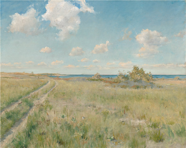 威廉·梅里特·蔡斯（William Merritt Chase）-通往大海的旧路 1893年油画