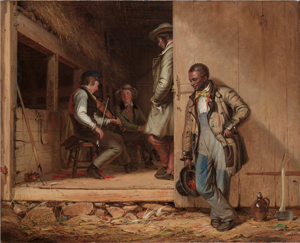 威廉·西德尼·芒（William Sidney Mount）-音乐的力量，1847年油画