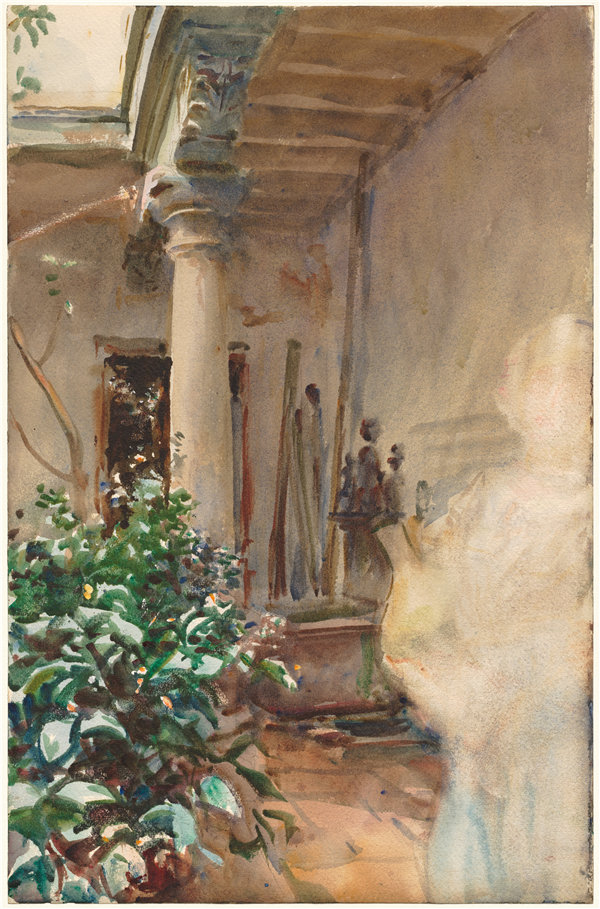 约翰·辛格·萨金特（John Singer Sargent）-天井，1908 年油画