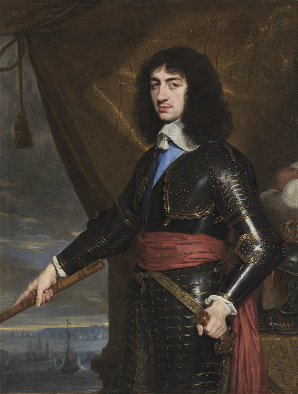 菲利普·德·尚帕涅（Philippe de Champaigne）-英格兰国王查理二世的肖像，1653 年法国油画