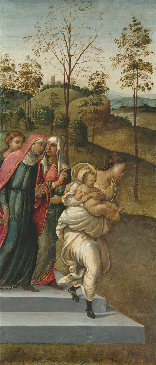 弗朗西斯科·格拉纳齐（Francesco Granacci）-施洗约翰被带到撒迦利亚，1510 意大利油画