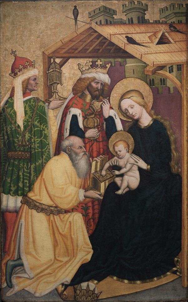 康拉德·莱布（Konrad Laib，德）-贤士的崇拜，1440 年代初期油画