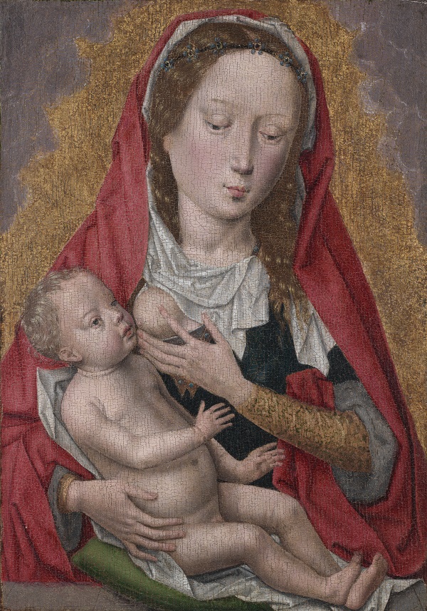 汉斯·梅姆林（Hans Memling）的工作室（荷兰，1494 年）-处女和孩子，1470年油画