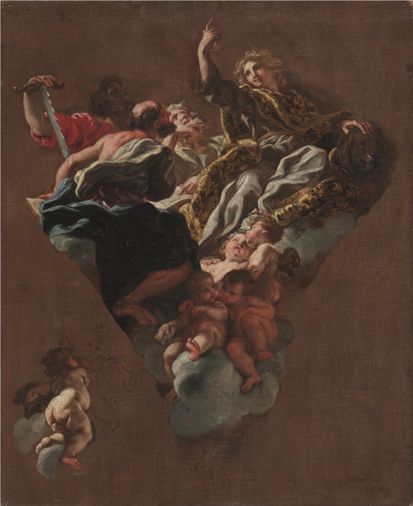 乔瓦尼·巴蒂斯塔·高利(Giovanni Battista Gaulli,意大利,1639-1709)-“以色列的四位先知” 1675年油画