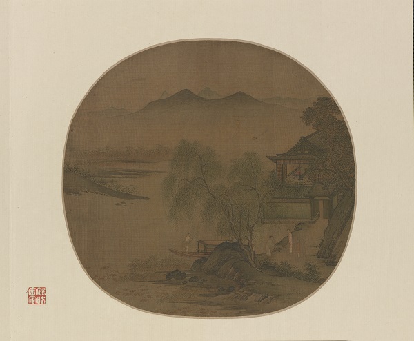 宋代画家作品-《等待渡轮》