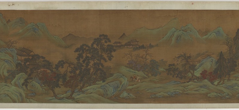 宋代画家赵伯骕-旅行景观高清国画作品2